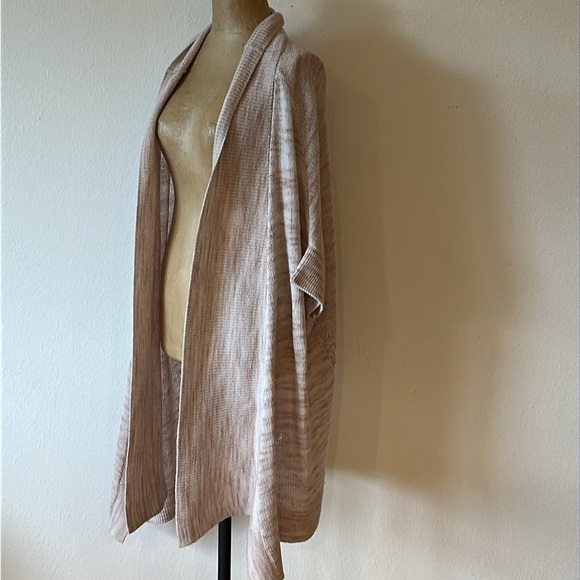 Zadig & Voltaire Deluxe O/S Cozy Cream Open Front Cardigan long w/ short sleeve - Picture 6 of 9